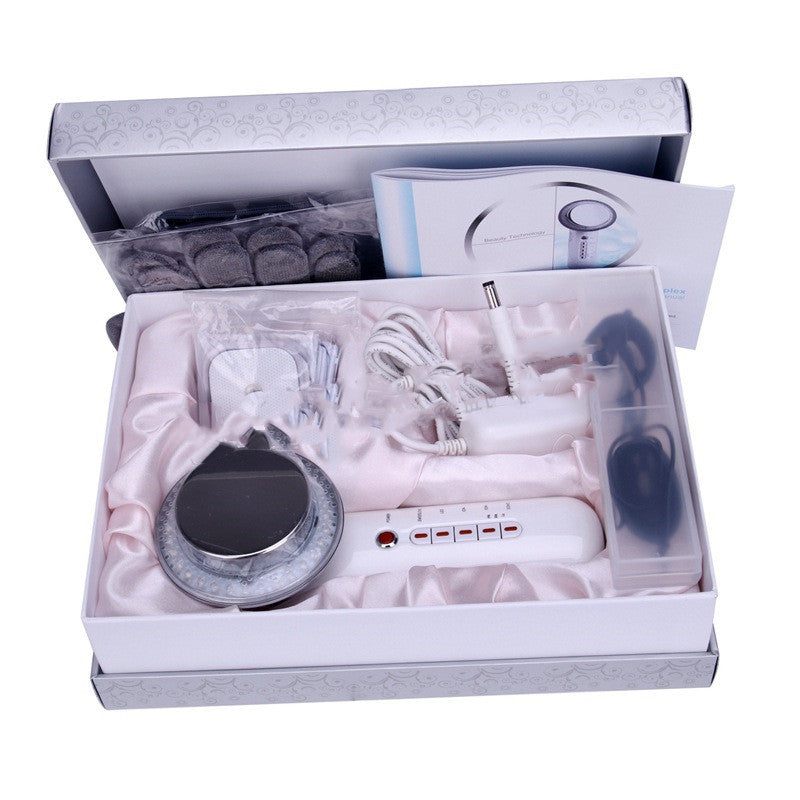 Six-In-One Beauty Instrument Ems Ion Ultrasonic Led Color Light Clean Skin Care Beauty Instrument