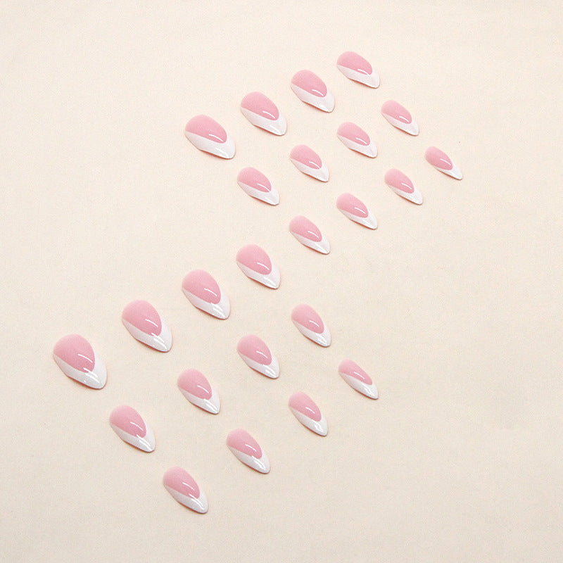 White  Almond Nail Fashion