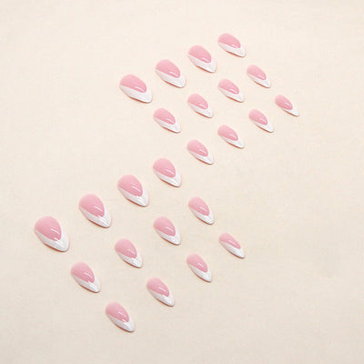White  Almond Nail Fashion