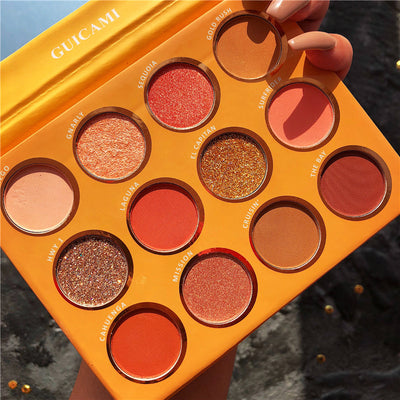 sunset plate 12 color eye shadow plate