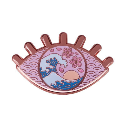 Beautiful Sunset Eye Brooch Kanagawa Surfing