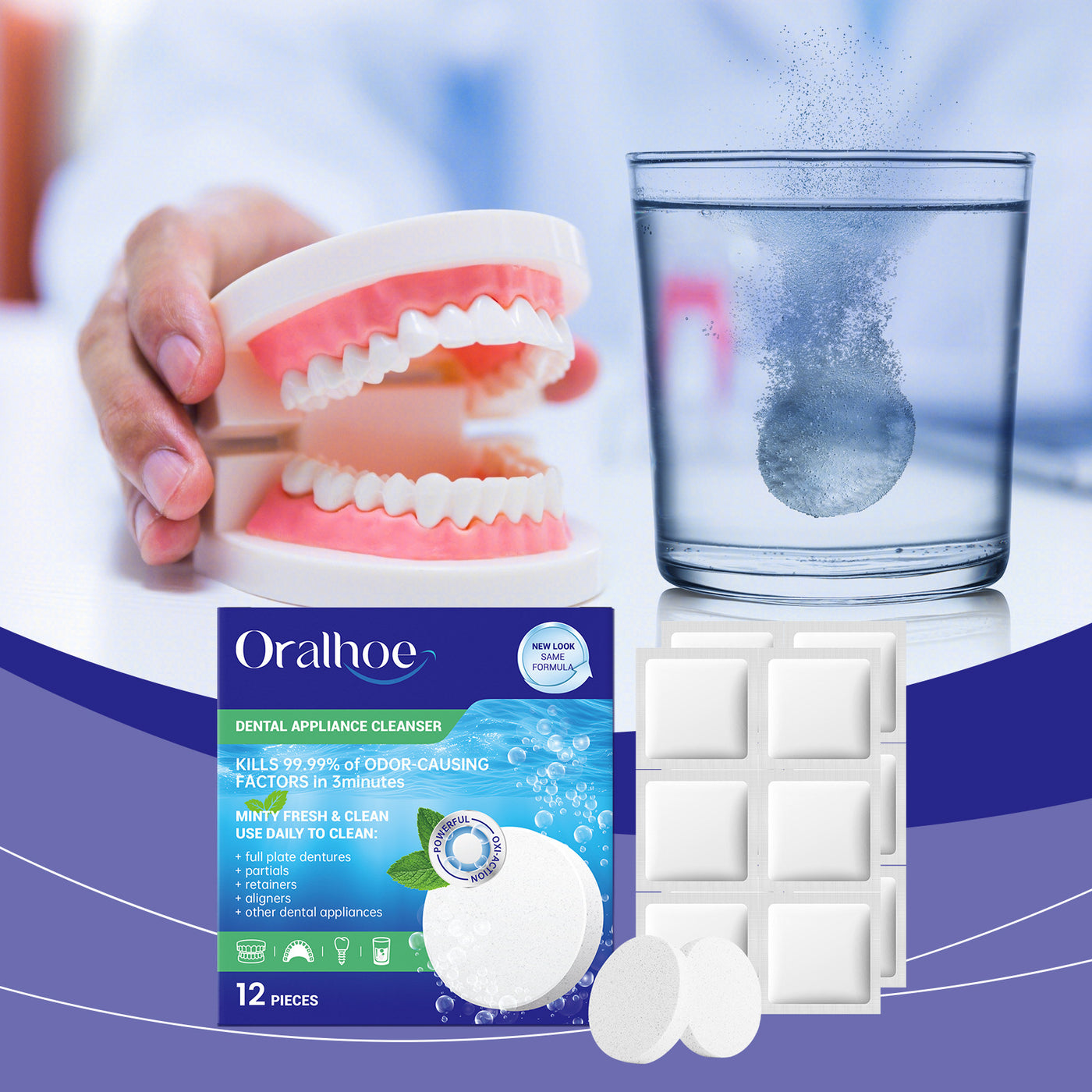 False Tooth Clean Sheet Oral Care